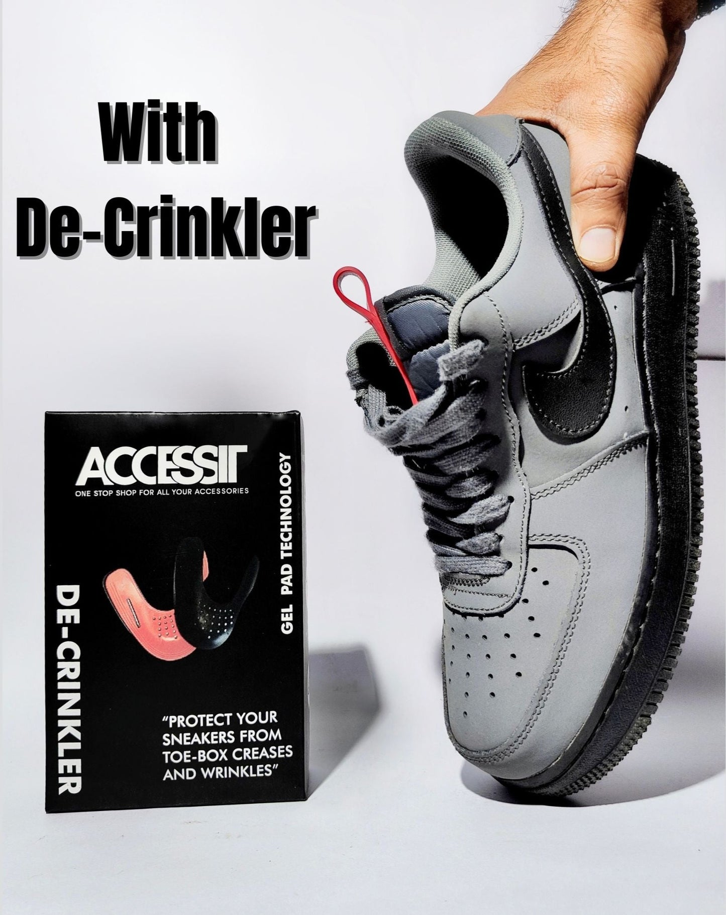 De-Crinkler | Shoe Crease Protector With Gel Pad